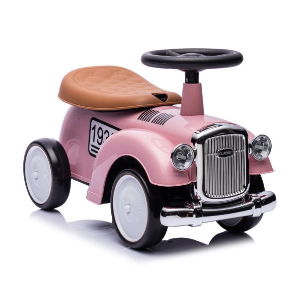 Rutschauto im Retrolook, pink