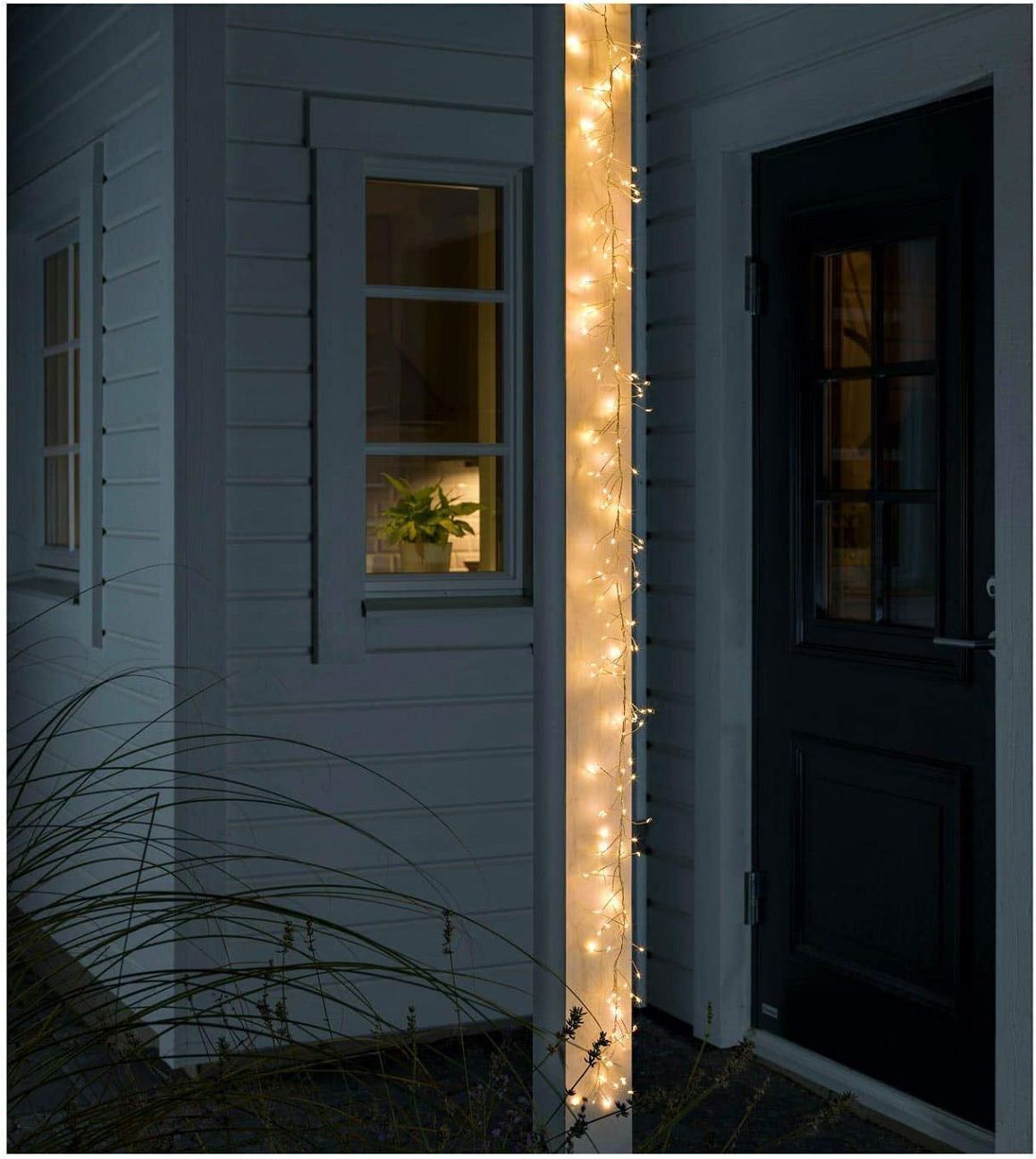 LED Lichterkette, Weihnachtsbeleuchtung 400 Weihnachtsdeko Lichterkette, Büschel LEDs, Weihnachtsbaum, außen