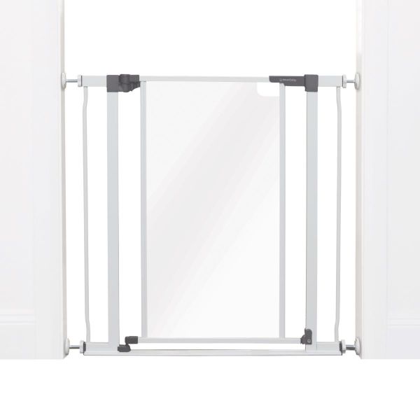 Treppenschutz, Türschutzgitter "Clear View" von Dreambaby, 75-81x76 cm, weiß