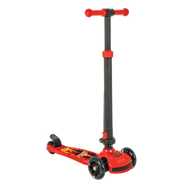 Kinderroller mit 3 Rädern, Scooter für Kinder höhenverstellbar, Cityroller, rot