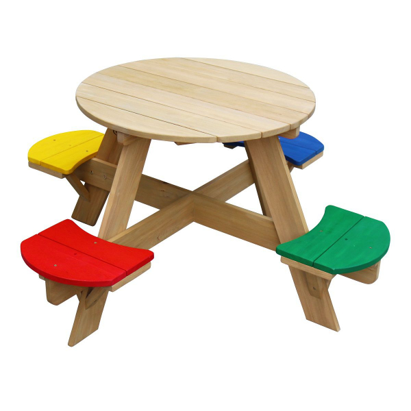 AXI Sitzgruppe für Kinder, Holz, bunt